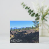 Wald von Lava, Oregon Postkarte (Stehend Vorderseite)