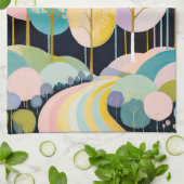 Wald von Lumina Geschirrtuch (Gefaltet)