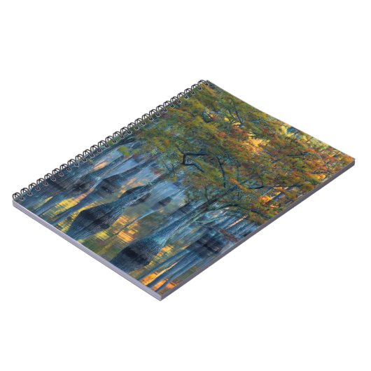 Wald von Teich-Bäumen Notizblock (Linke Seite)