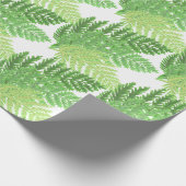 Wald Wald grüne Farne Wald Farne Geschenkpapier (Ecke)