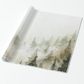 Wald, Wald, Pinienbäume, Saitenlichter Geschenkpapier (Ungerollt)