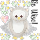 Wald-Wälder Wasserfarbe Weites Kinderzimmer Aufkleber (Vorderseite)