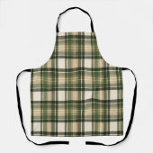 Wald Waldgrün Karo Plaid Schürze (Vorderseite)