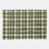 Wald Waldgrün Tartan Karo Geschirrtuch (Horizontal)