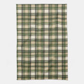 Wald Waldgrün Tartan Karo Geschirrtuch (Vertikal)