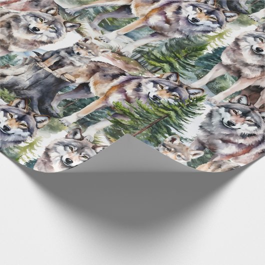 Wald-Waldpackung Geschenkpapier (Ecke)