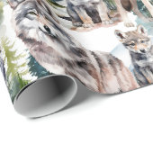 Wald-Waldpackung Geschenkpapier (Rolleneckpunkt)