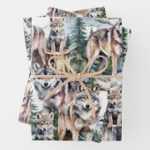 Wald-Waldpackung Geschenkpapier Set (Beispiel)