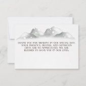 Wald, Waldsaitenleuchten, danke, Karte (Rückseite)