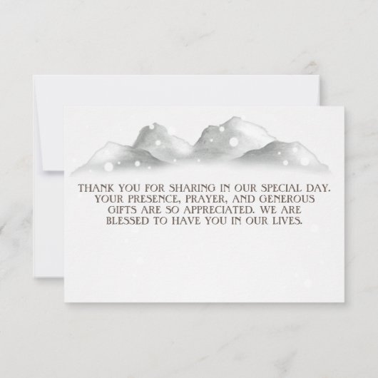 Wald, Waldsaitenleuchten, danke, Karte (Rückseite)