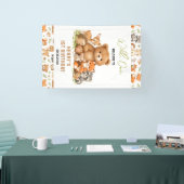 Wald-Waldtiere Wild One 1. Geburtstag Banner (Messe)