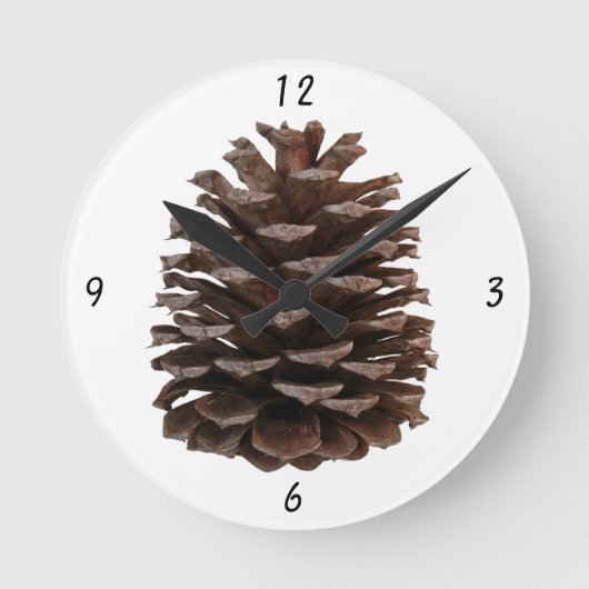 Wald-Wall-Uhr Runde Wanduhr (Vorderseite)