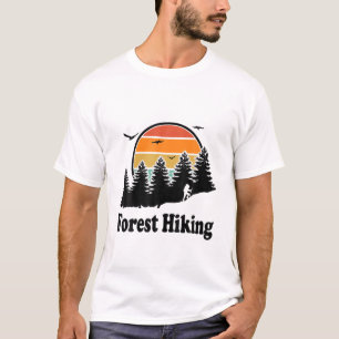 Wald Wandern Natur Liebhaber Zurück Packung Wande T-Shirt