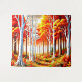 Wald Wandteppich (Vorderseite (Horizontal))