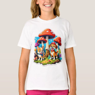 Wald-Wannen-Hunde-Freunde T-Shirt