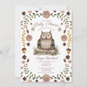 Wald-Waschbär-Baby-Shower-Einladung Einladung
