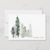 Wald Wasserfarbe Beileid Danke (Vorderseite)