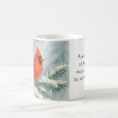 Wald-Weihnachts-Kardinalvogeltasse Kaffeetasse (Mittel)