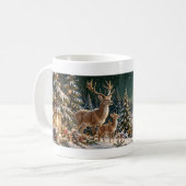 Wald-Weihnachtsbecher Kaffeetasse (Vorderseite Links)