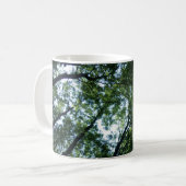 Wald Weißer Kaffeebecher Kaffeetasse (Vorderseite Links)