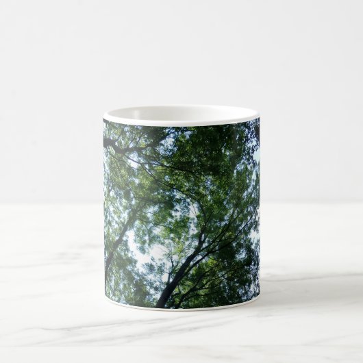 Wald Weißer Kaffeebecher Kaffeetasse (Mittel)
