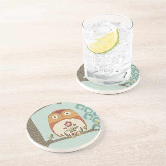 Wald Whimsy II Sandstein Untersetzer (Seite)