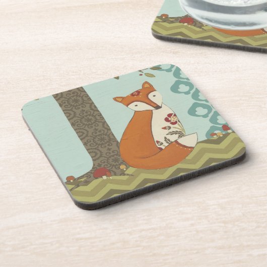 Wald Whimsy III Getränkeuntersetzer (Linke Seite)