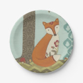 Wald Whimsy III Pappteller (Vorderseite)