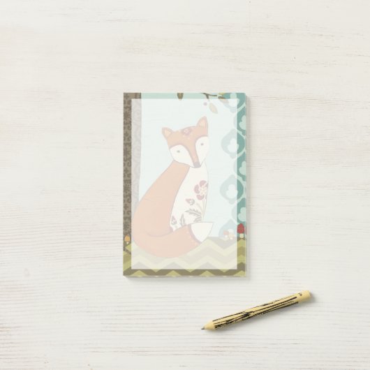 Wald Whimsy III Post-it Klebezettel (Auf Schreibtisch)