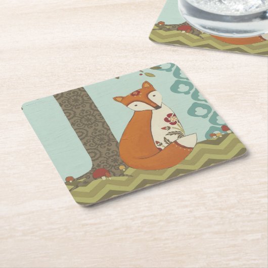 Wald Whimsy III Rechteckiger Pappuntersetzer (angewinkelt)