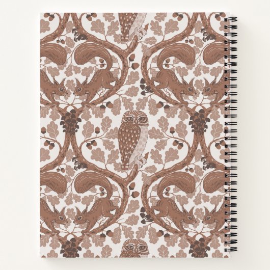 Wald-Whispers/Eichhörnchen und Eichhörnchen in der Notizblock (Rückseite)