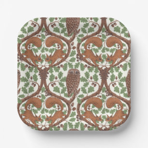 Wald-Whispers/Eichhörnchen und Eichhörnchen in der Pappteller