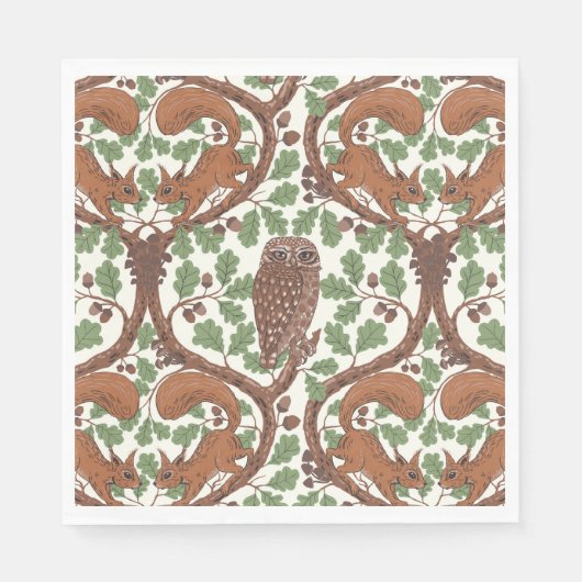 Wald-Whispers/Eichhörnchen und Eichhörnchen in der Serviette (Vorderseite)