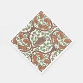 Wald-Whispers/Eichhörnchen und Eichhörnchen in der Serviette (Ecke)