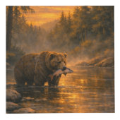 Wald-Wildlife-Würfel — Wolf, Eule, Fuchs und Bär Würfel (Rechts)