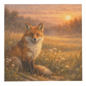 Wald-Wildlife-Würfel — Wolf, Eule, Fuchs und Bär Würfel (Vorderseite)