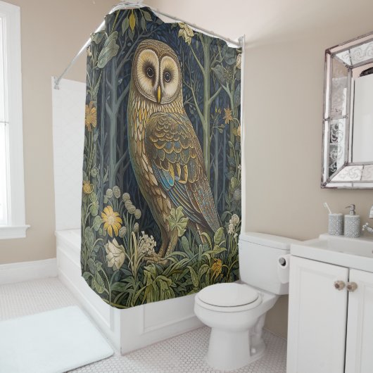 Wald, William Morris Style Duschvorhang (Beispiel)