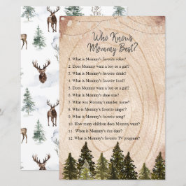 Wald Winterwald, der Mama am besten kennt