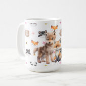 Wald-Wolf-Fuchs-Kaffeetasse Kaffeetasse (Vorderseite Links)