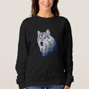 Wald Wolf Wilderness Natur Wildtier 1 Sweatshirt