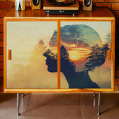 Wald Woman Decoupage Seidenpapier