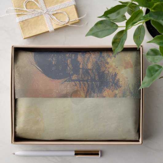 Wald Woman Decoupage Seidenpapier (Geschenk)