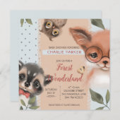 Wald Wonderland Einladung (Vorne/Hinten)