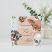 Wald Wonderland Einladung (Stehend Vorderseite)