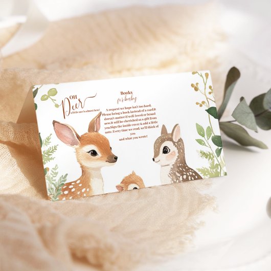 Wald Woodland Oh Deer Books for Baby Begleitkarte