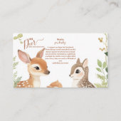 Wald Woodland Oh Deer Books for Baby Begleitkarte (Vorderseite)