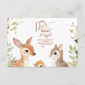 Wald Woodland Oh Deer Diapper Raffle Begleitkarte (Vorderseite)