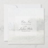 Wald Woodland Outdoor Chuppah Hochzeit Einladung (Rückseite)