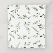 Wald Woodland Tiere Grüne Kinderdusche Zelt Platzkarte (Innenseite Aufgefaltet)