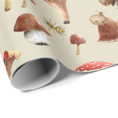 Wald-Wrapping Paper Geschenkpapier (Rolleneckpunkt)